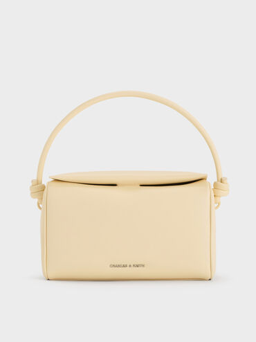 Sammie Knotted-Handle Boxy Bag, Butter Yellow, hi-res