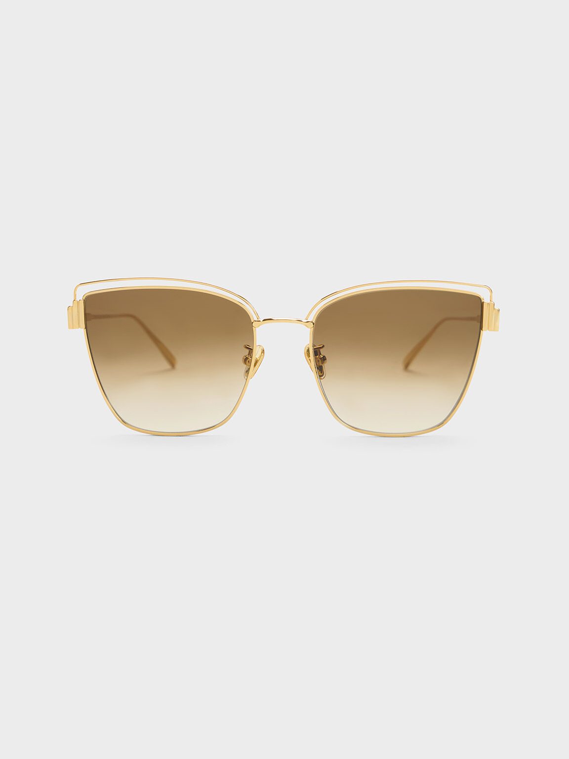 Cat eye sunglasses with gold trim 2025