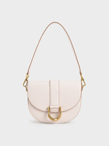 Gabine Saddle Bag, Pink, hi-res