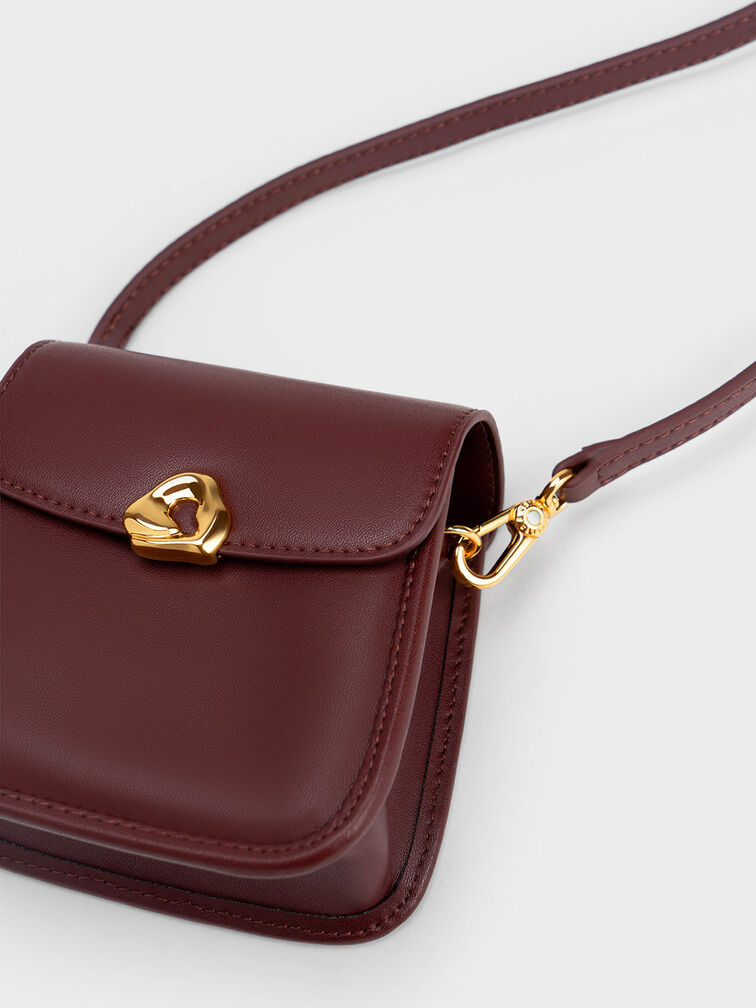 Moira Braided Handle Pouch, Dark Chocolate, hi-res
