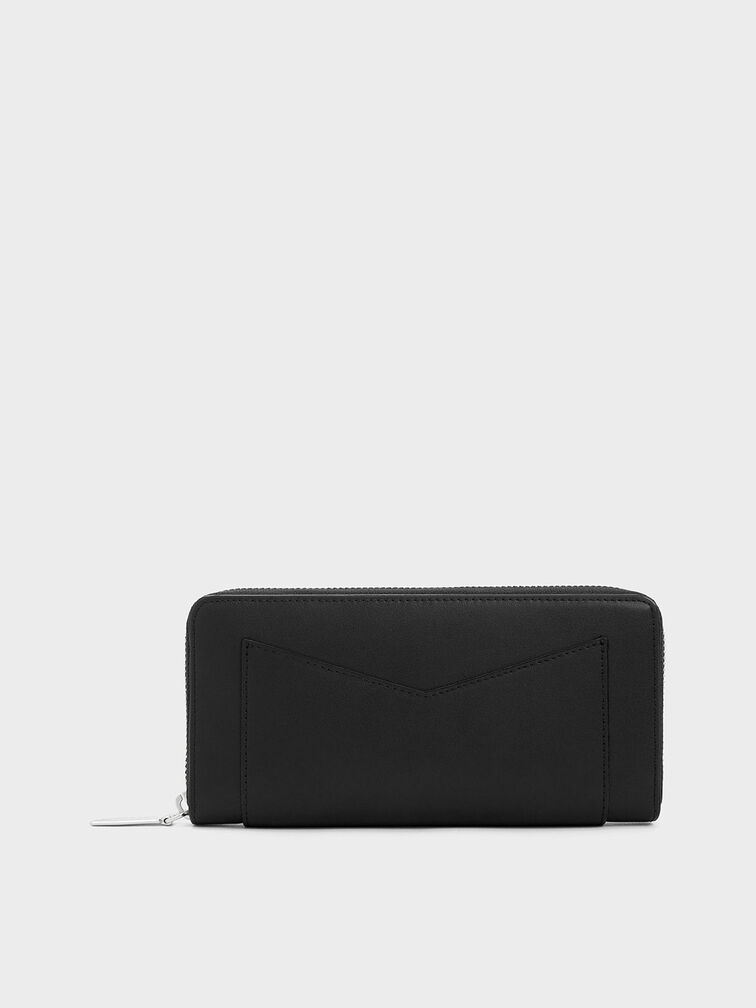 Gaia Zip-Around Wallet, Noir, hi-res