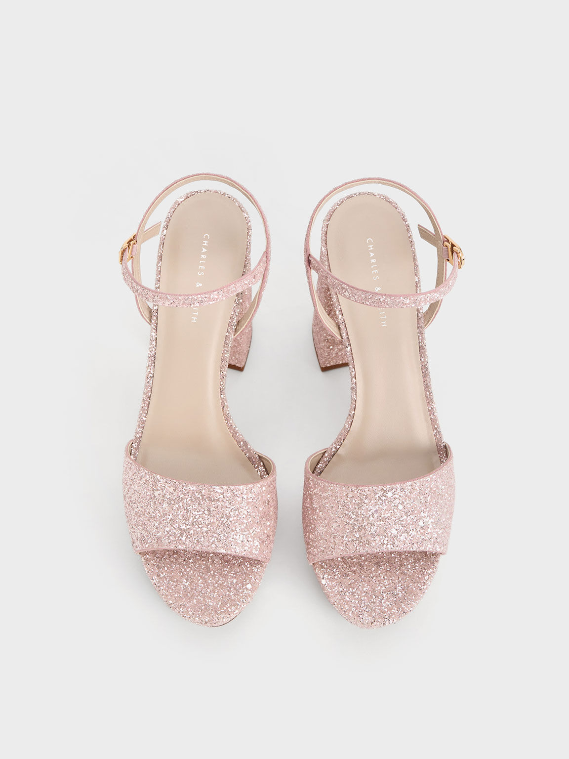 Pink glitter sandals 2025