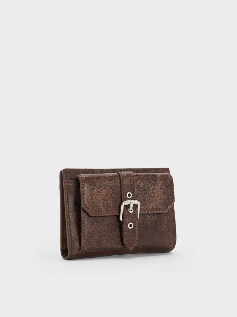 Blaise Grommet-Belt Wallet, Distressed Coffee, hi-res