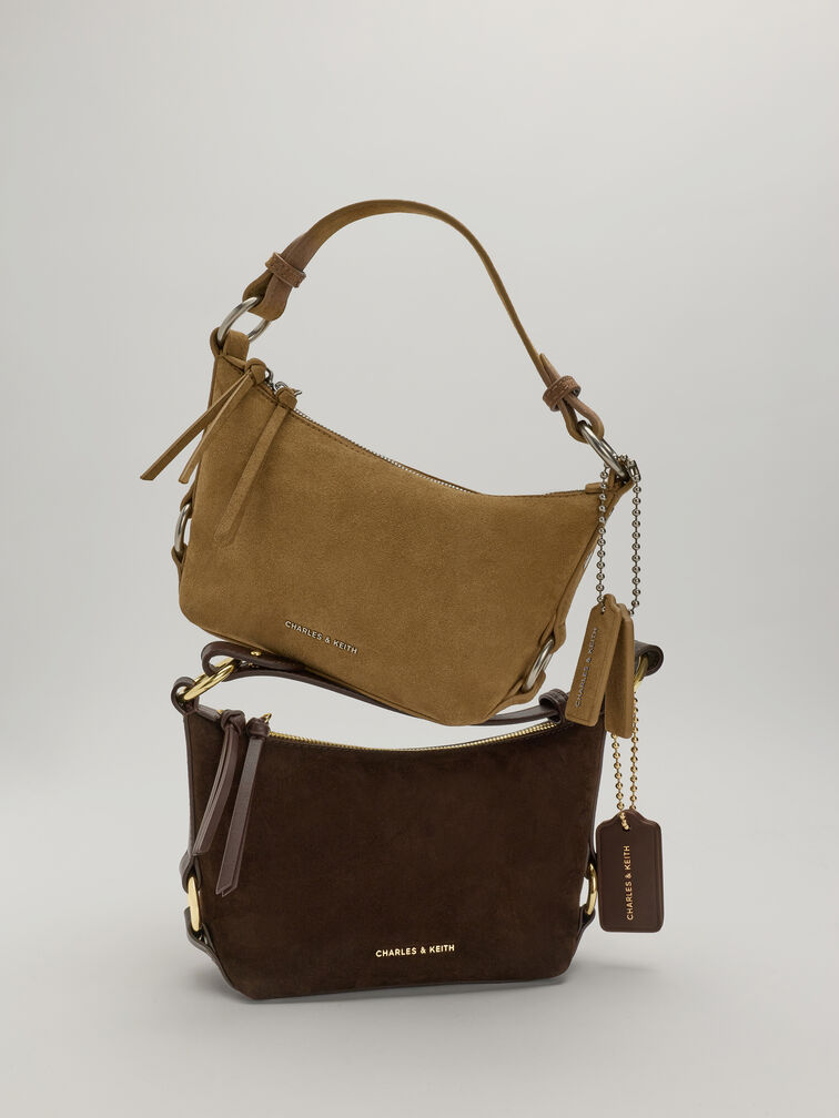 Tatiana Tassel Hobo Bag, Sand, hi-res