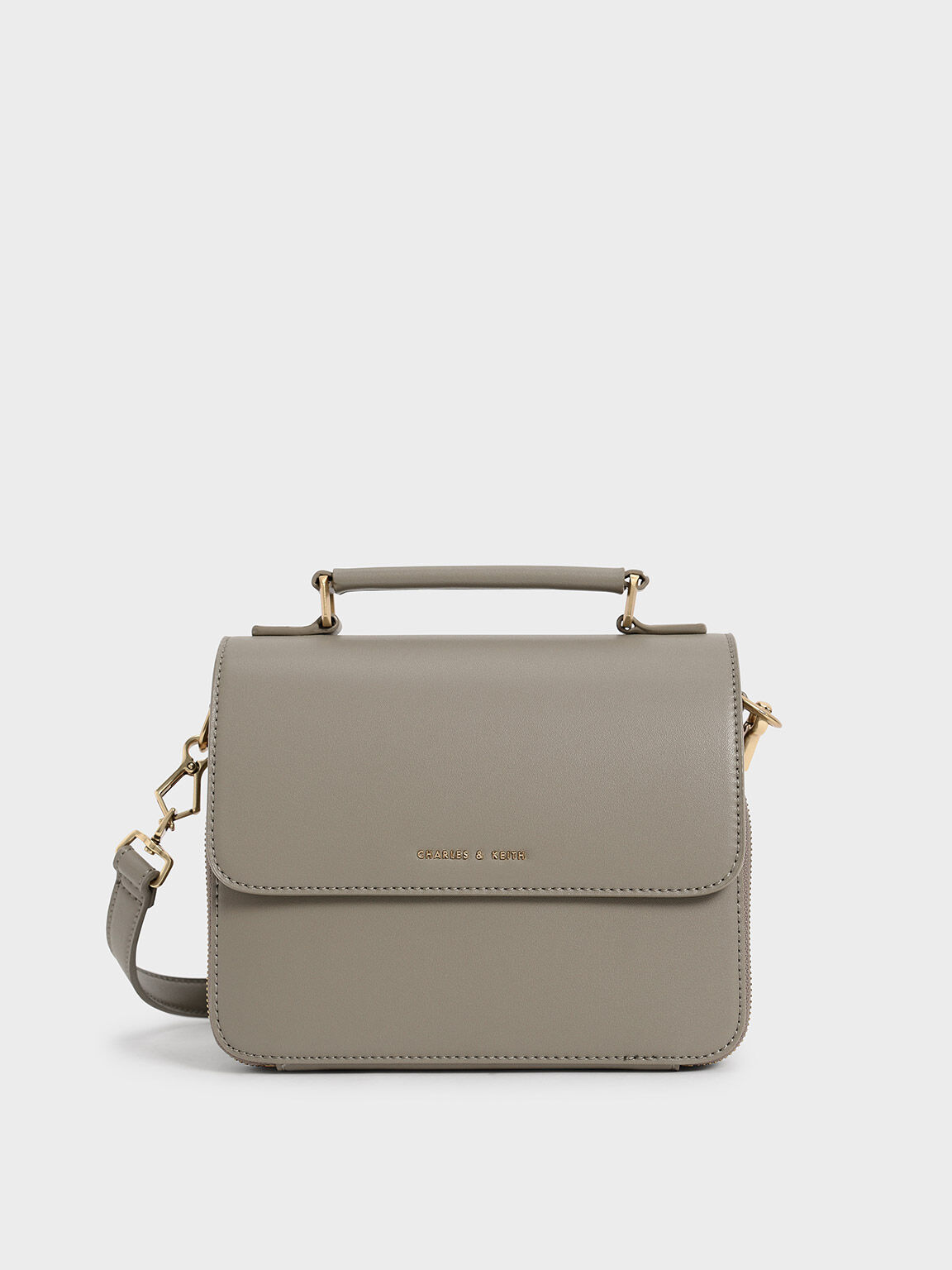 Crossbody bag taupe discount