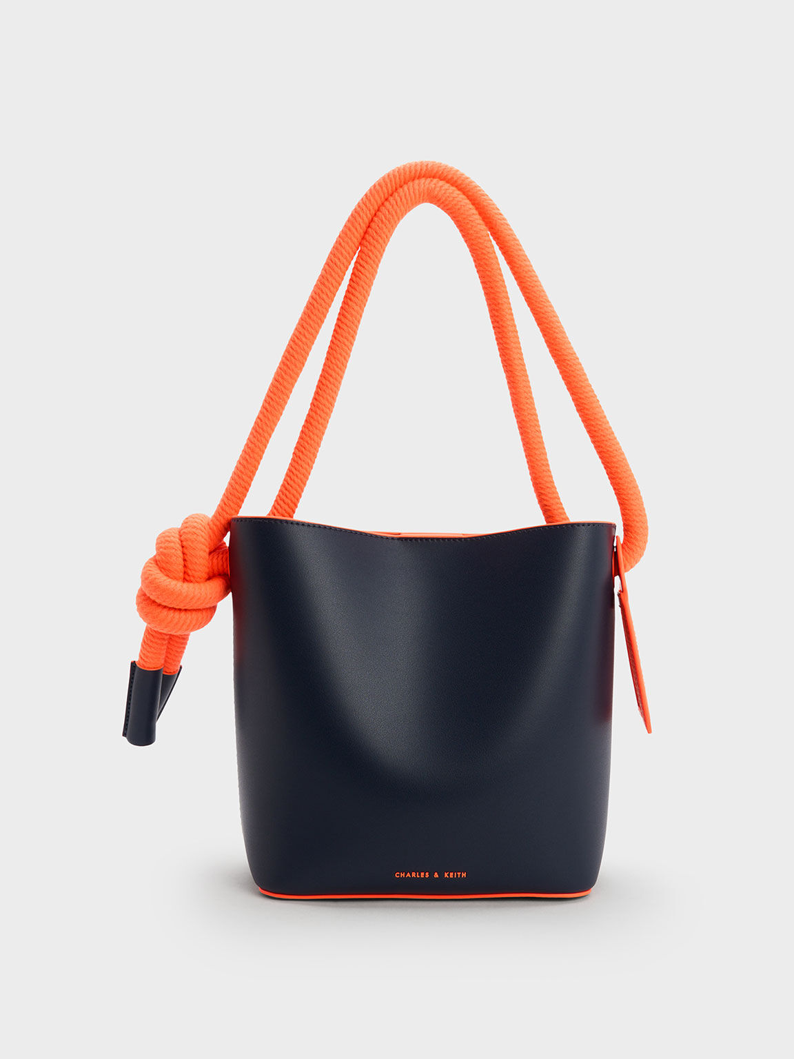 Gwiana Knotted Bucket Bag, Navy, hi-res