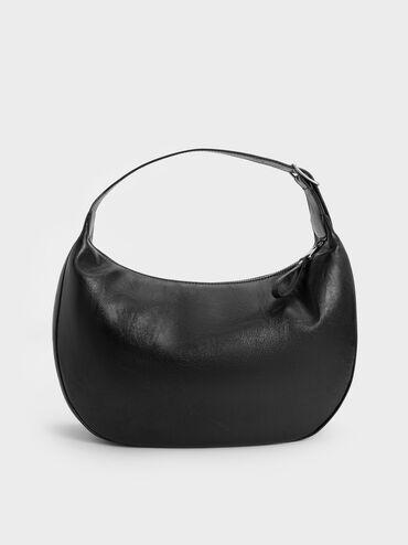Large Vega Hobo Bag, Noir, hi-res