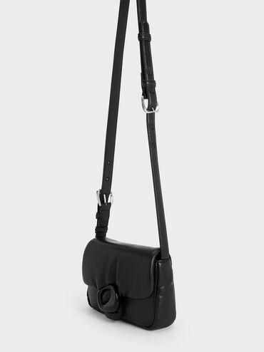 Moore Padded Shoulder Bag, Noir, hi-res