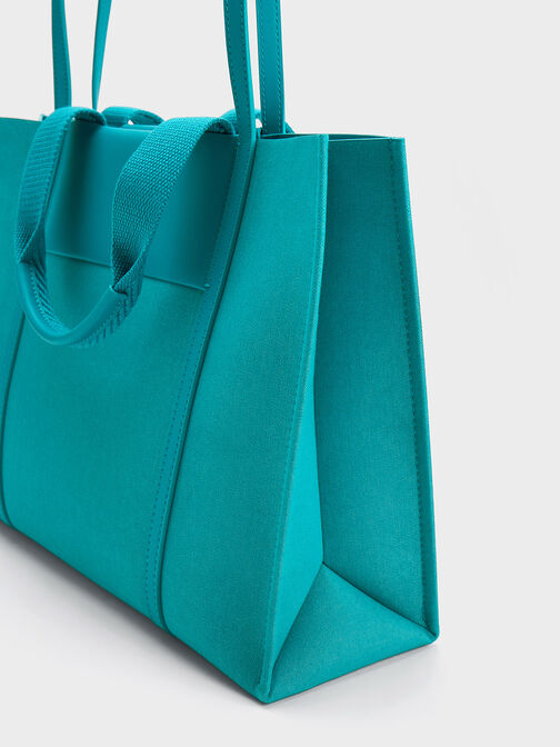 Shalia Denim Tote Bag, Blue, hi-res
