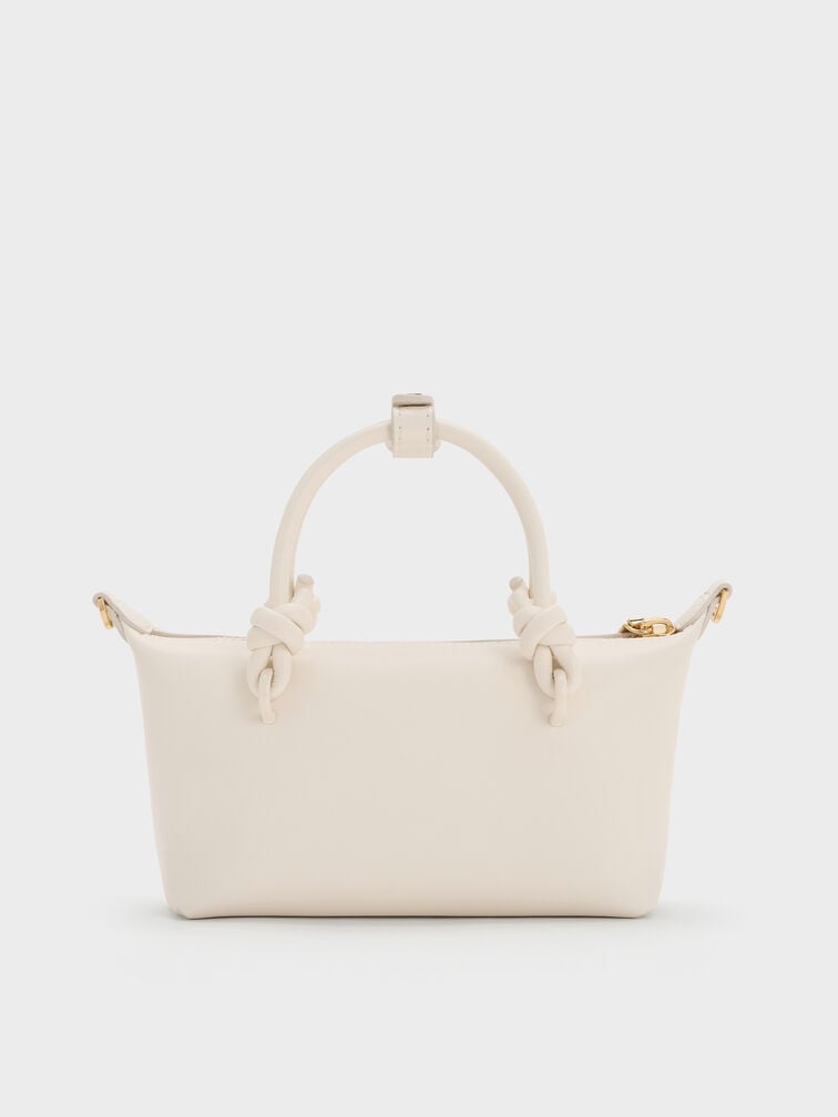 Sammie Knotted-Handle Tote Bag, Cream, hi-res