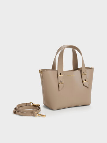 Mini Shania Tote Bag, Taupe, hi-res