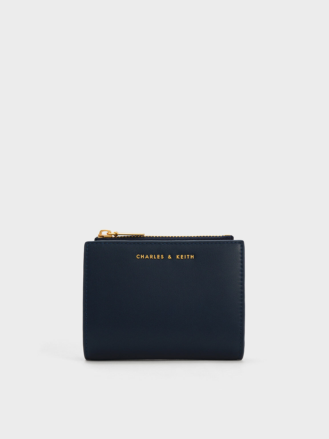 Harmonee Top Zip Small Wallet, Navy, hi-res