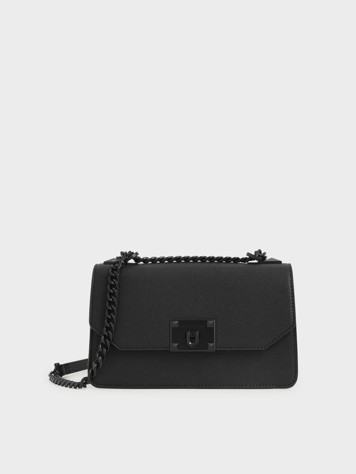 Matte black crossbody bag cheap