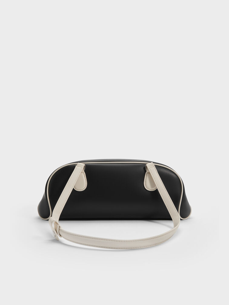 Nelly Two-Tone Elongated Shoulder Bag, Multi, hi-res