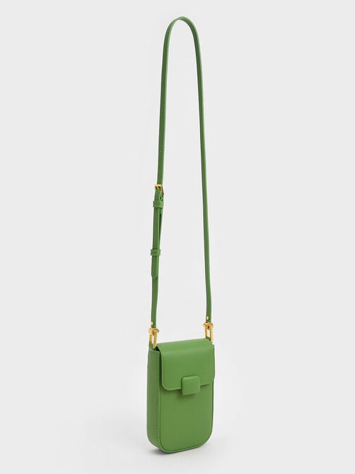 Koa Elongated Wristlet Bag, Green, hi-res