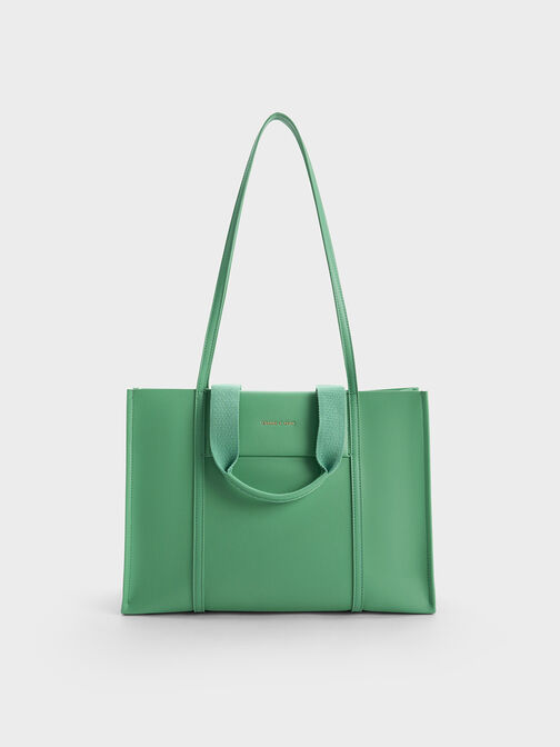 Shalia Tote Bag, Green, hi-res