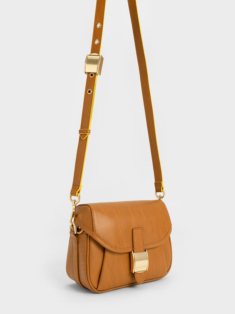 Altea Belted Crossbody Bag, Cognac, hi-res