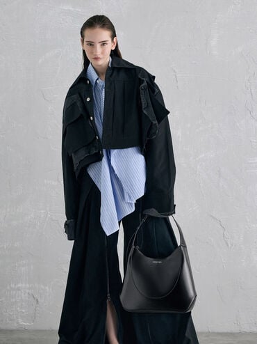Sigrid Hobo Bag, Noir, hi-res