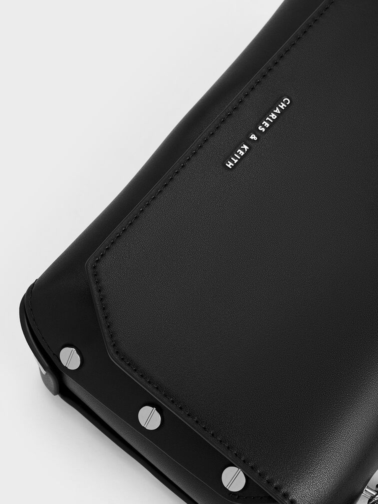 Clea Chain-Handle Bag, Noir, hi-res