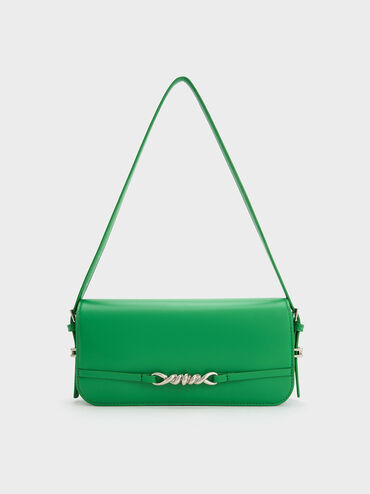 Henrietta Shoulder Bag, Green, hi-res