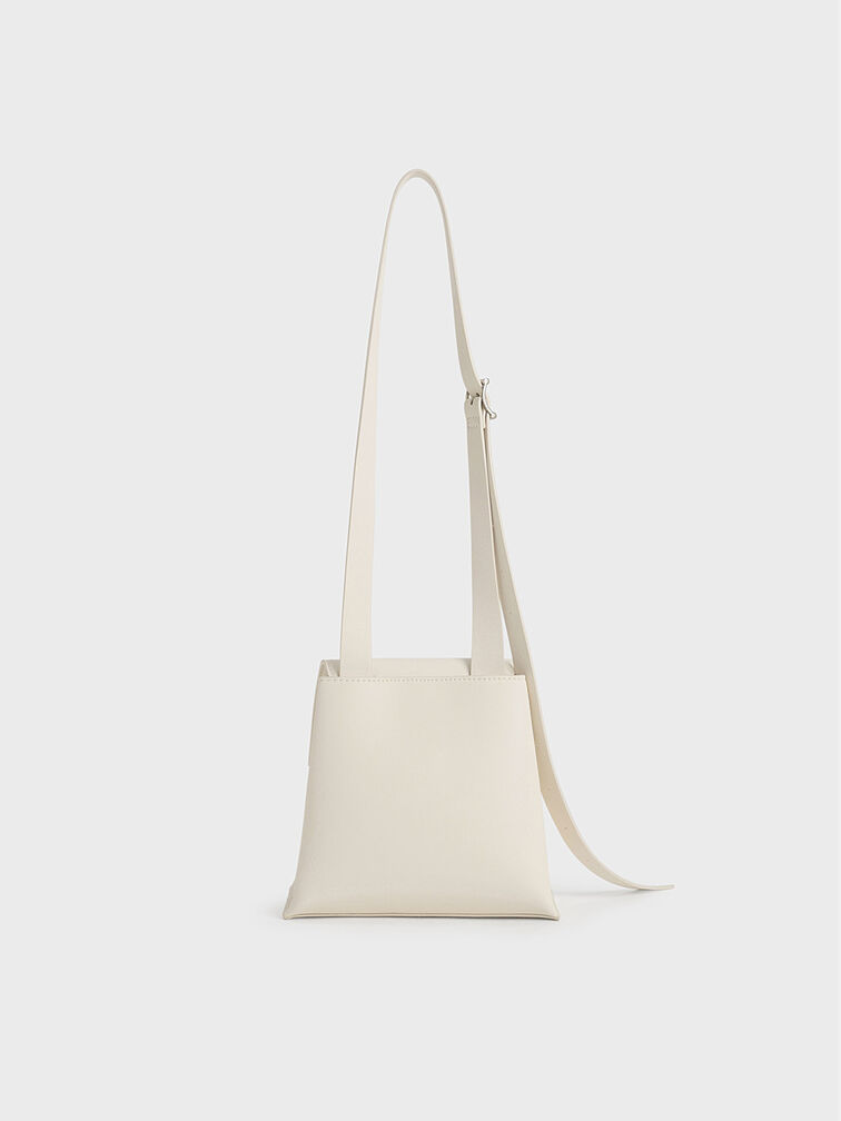 Marceline Trapeze Crossbody Bag, Cream, hi-res