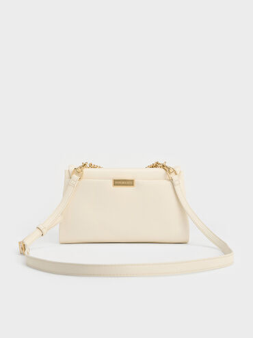 Kerry Chain-Handle Crossbody Bag, Cream, hi-res
