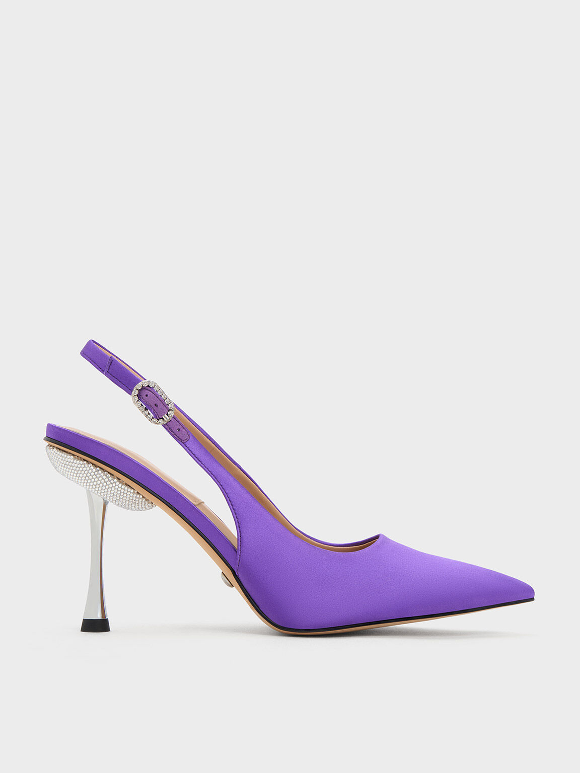 Purple shop slingback heels