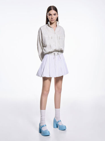 Pixie Platform Mary Janes, Blue, hi-res