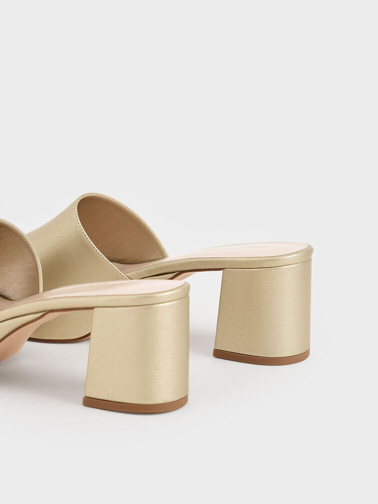 Platform Mules, Gold, hi-res