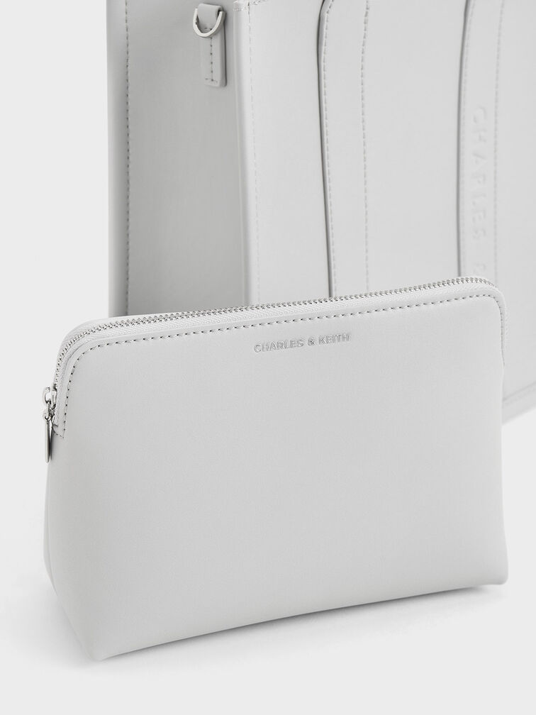 Clover Tote Bag, Grey, hi-res