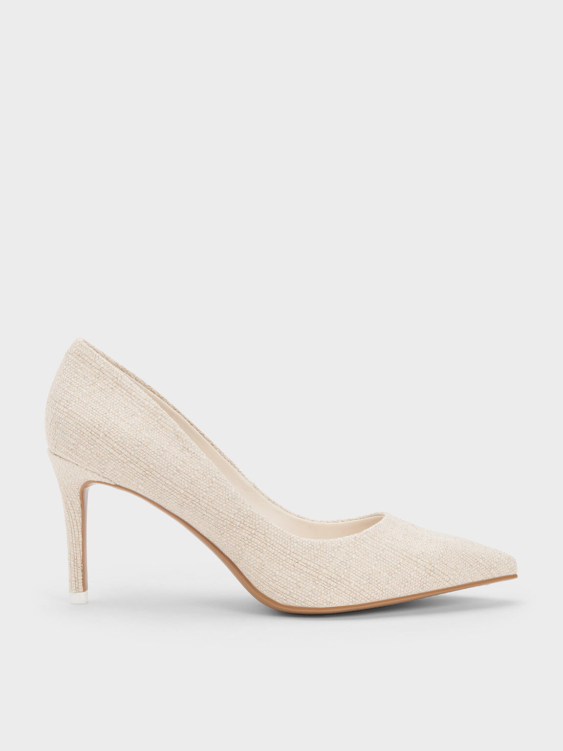 Emmy Pointed-Toe Pumps, Beige, hi-res