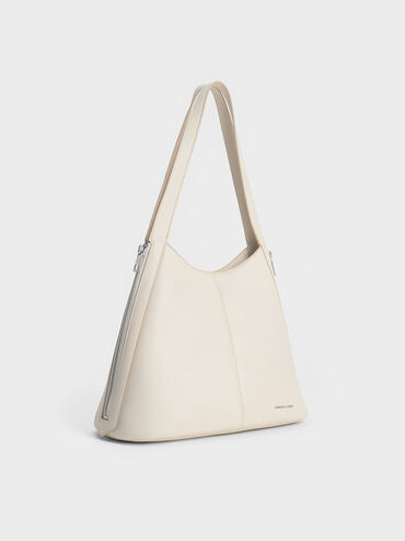 Saskia Slouchy Tote Bag, Cream, hi-res