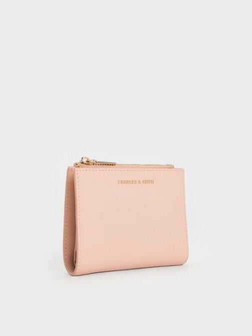 Harmonee Top Zip Small Wallet, Light Pink, hi-res