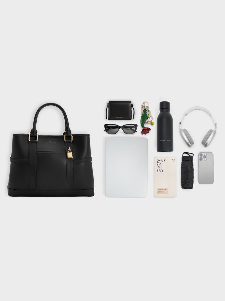 Scottie Tote Bag, Black, hi-res