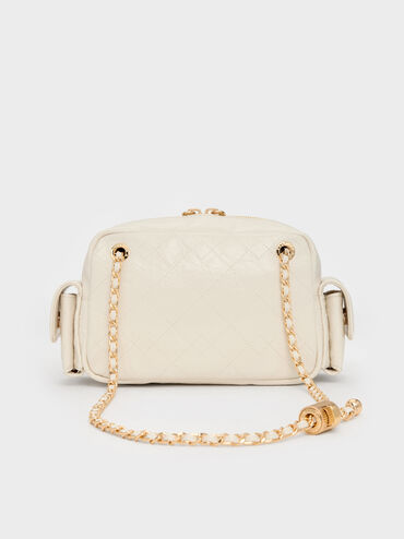 Duo Quilted Crossbody Bag, Cream, hi-res