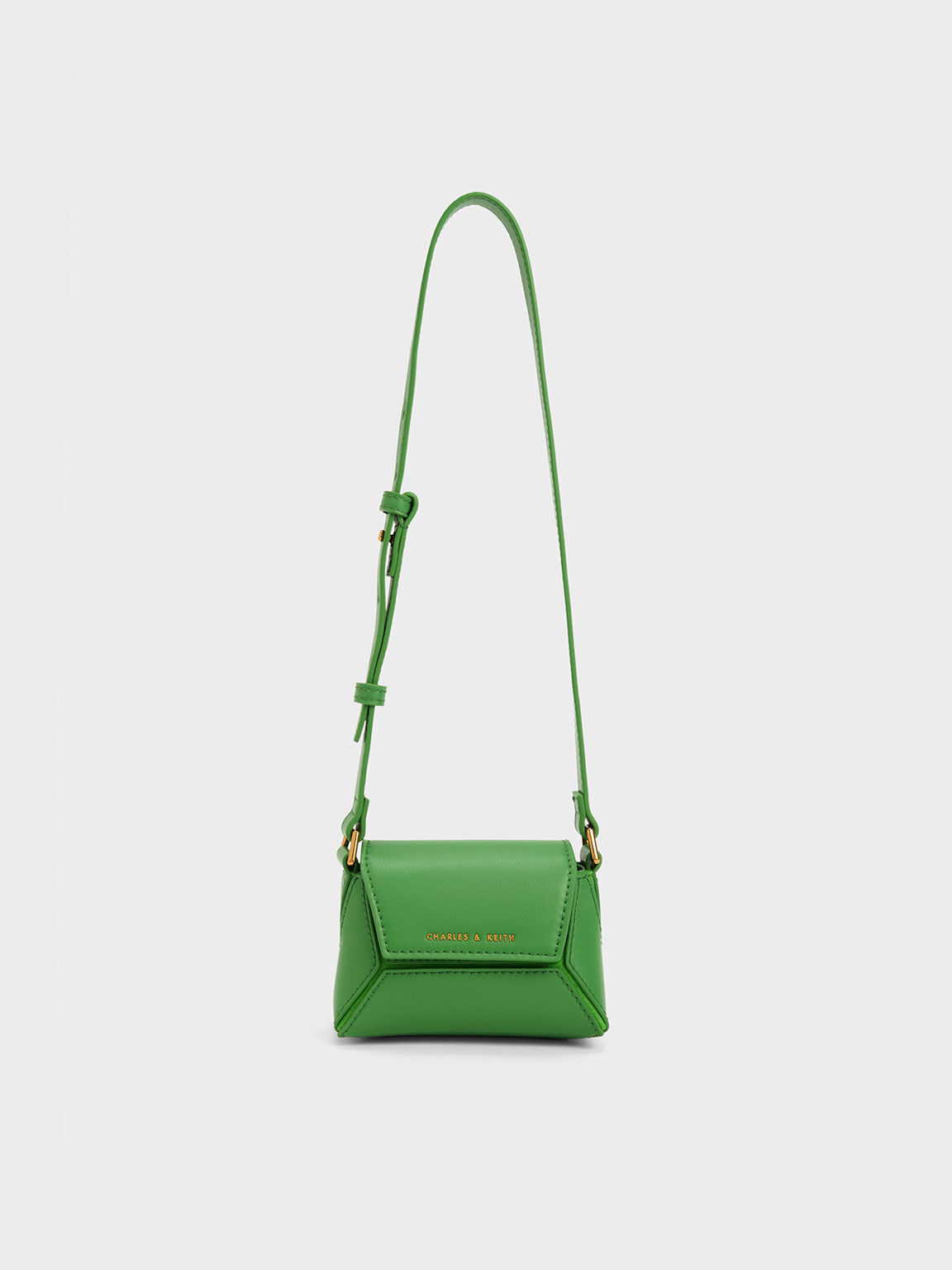 Green Nasrin Geometric Mini Bag CHARLES KEITH IN