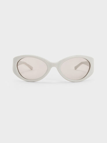 Eden Oval Sports Sunglasses, Chalk, hi-res