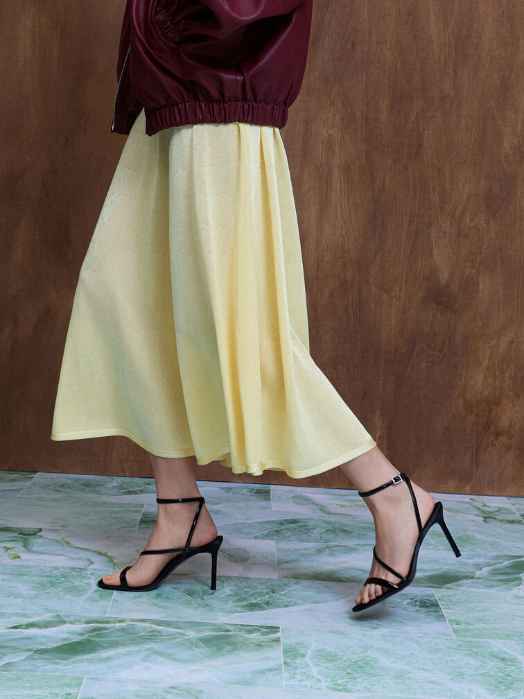 Andricia Patent Strappy Stiletto Sandals, Black Patent, hi-res