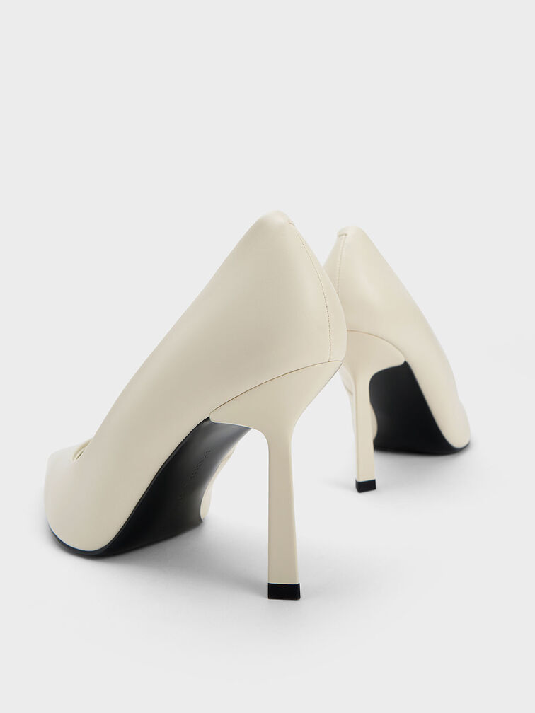 Pointed-Toe Pumps, Cream, hi-res