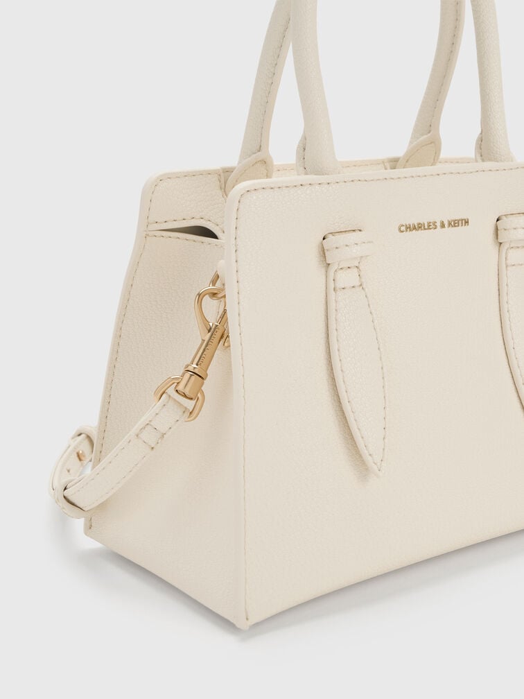 Allyn Structured Trapeze Tote Bag, Cream, hi-res