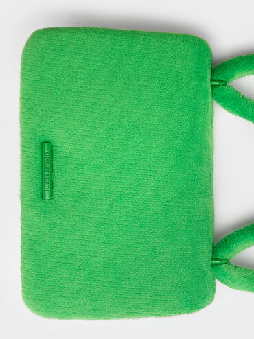 Loey Textured Crossbody Bag, Green, hi-res