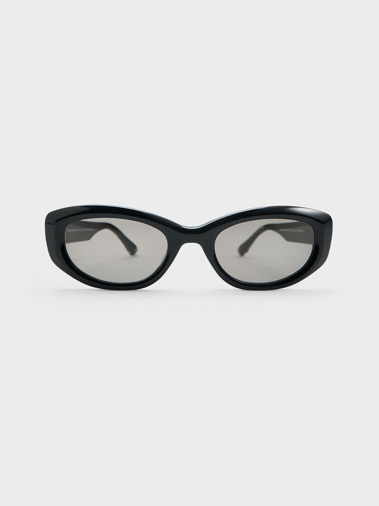 Birdie Recycled Acetate Sunglasses, Noir, hi-res