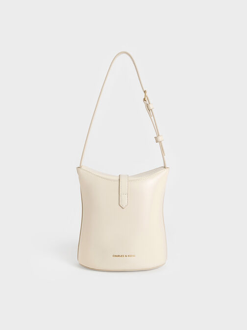 Wisteria Belted Bucket Bag, Cream, hi-res