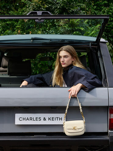 Gwynne Metallic-Accent Crossbody Bag, Cream, hi-res