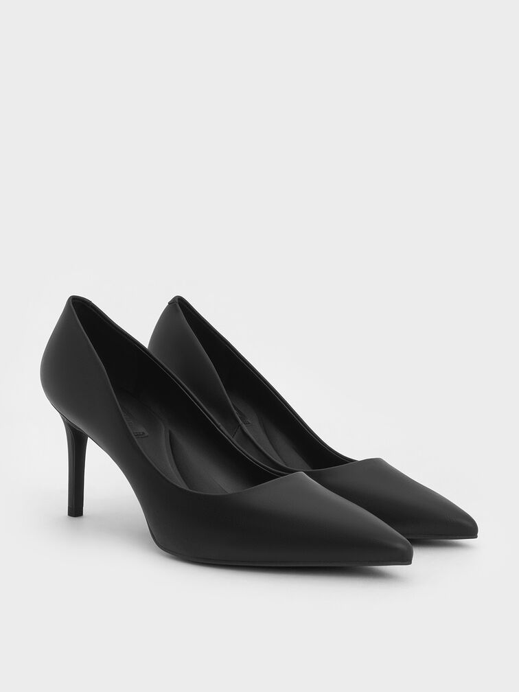 Emmy Pointed-Toe Stiletto Pumps, Black, hi-res