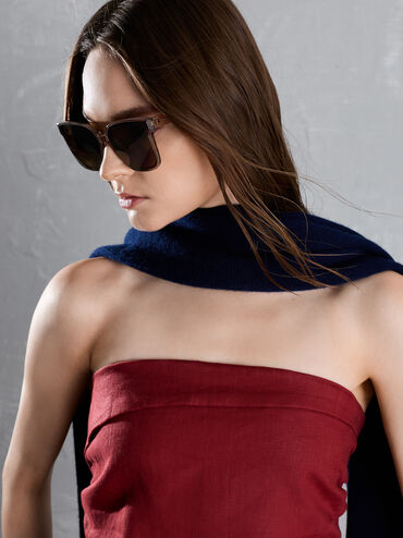 Brea Foldable Sunglasses, Chestnut Brown, hi-res