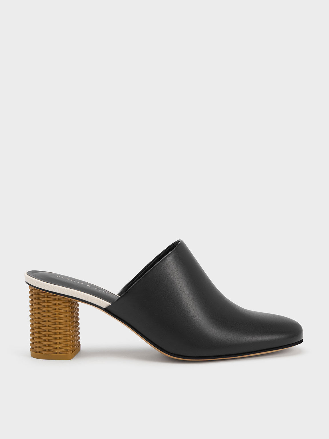 Rattan mules clearance