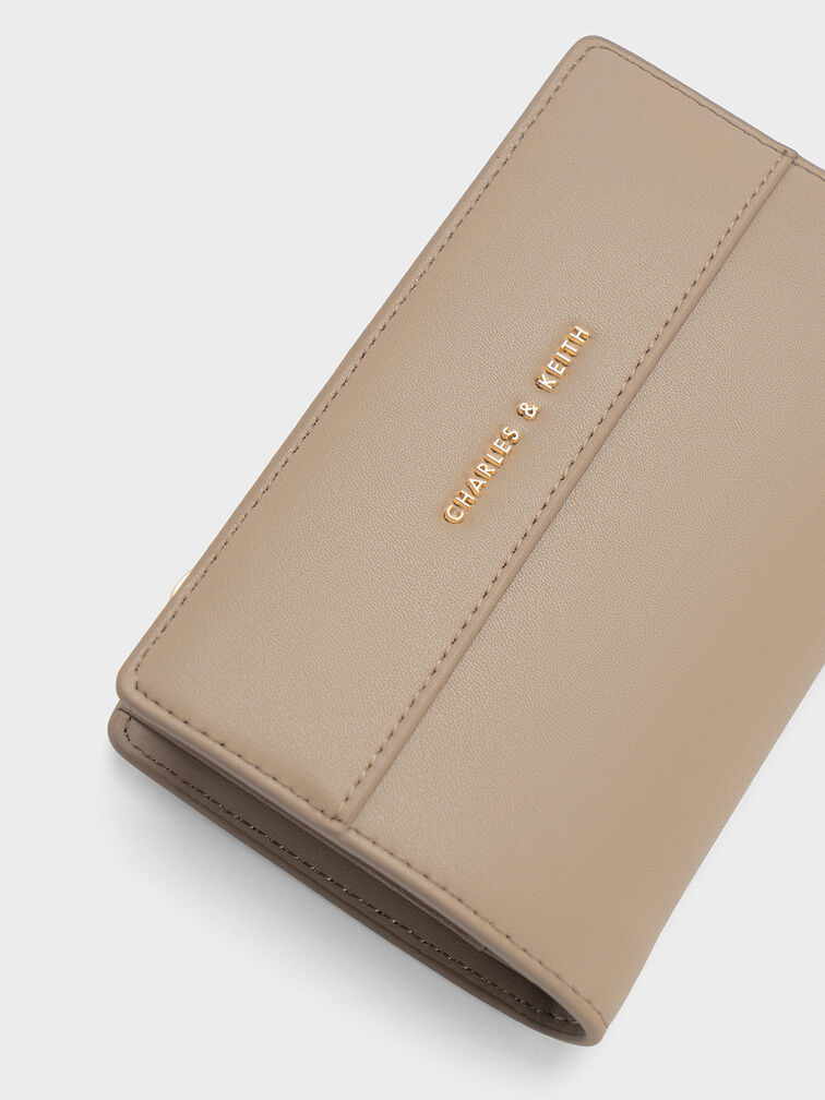 Cadence Top-Zip Wallet, Taupe, hi-res