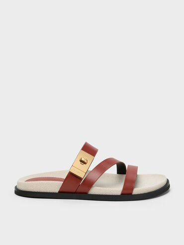 Aelin Canvas Strappy Sandals, Multi, hi-res