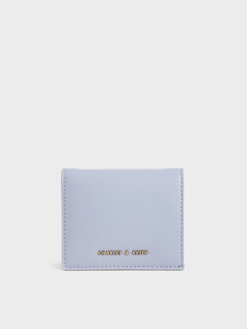 Zip Around Short Wallet, Light Blue, hi-res
